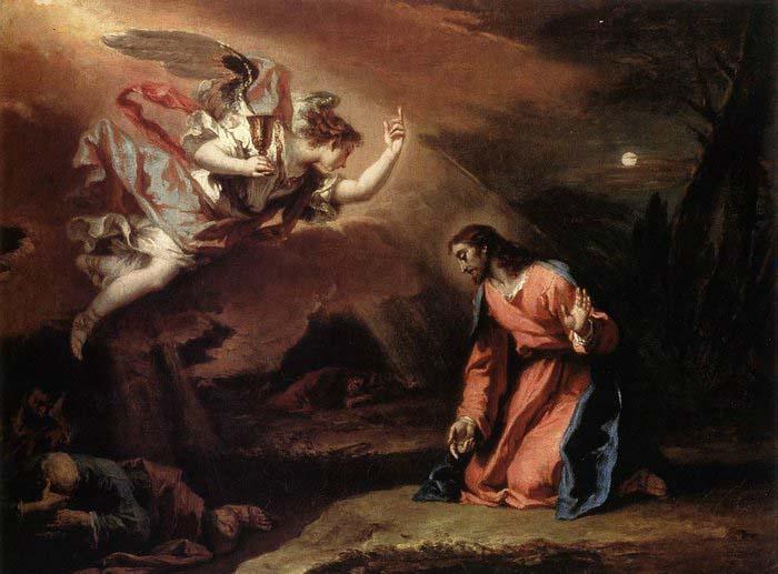 RICCI, Sebastiano Prayer in the Garden oil painting picture